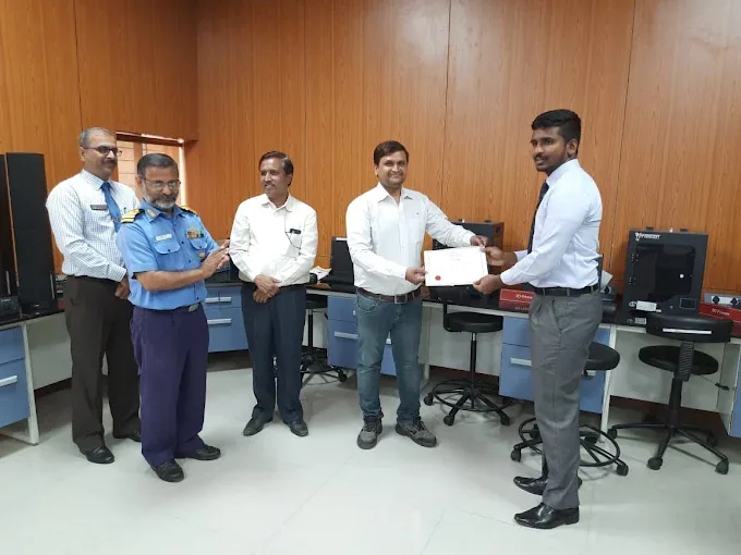 Presentation photograph at the Defence College, Khadakwasla